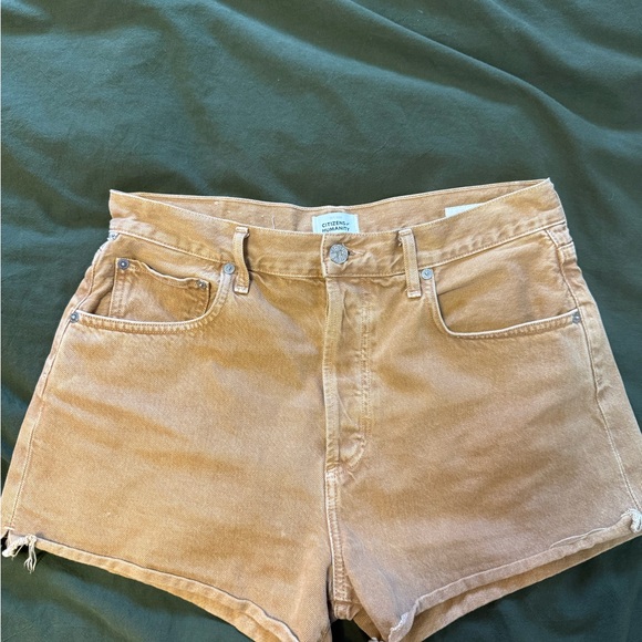 Citizens Of Humanity Tan Jean Shorts - Picture 1 of 9
